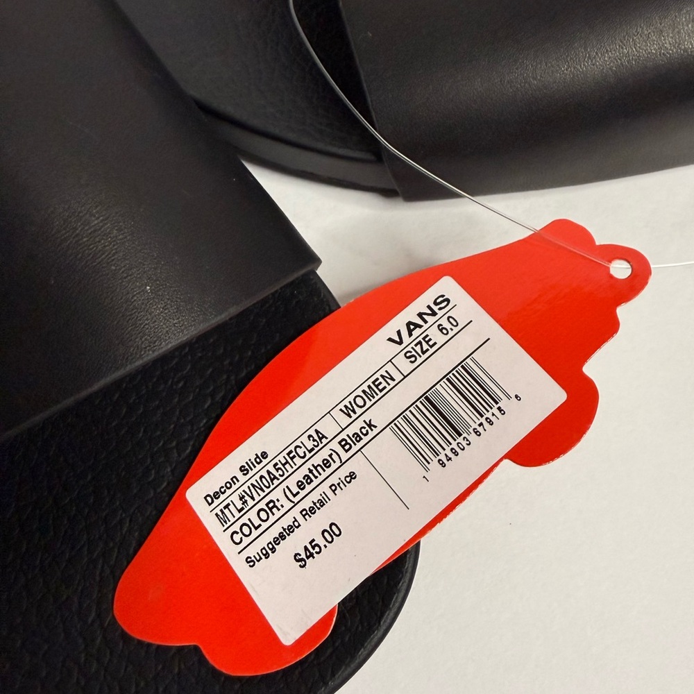 Vans Classic Black Slide Sandals - Picture 4 of 4